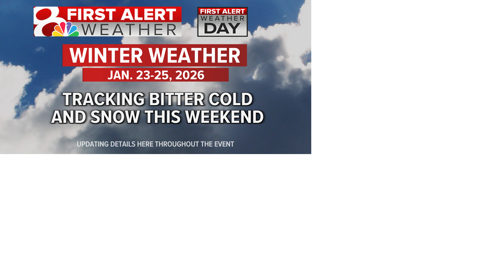 First Alert: Extreme cold and accumulating snow in Missouri this weekend