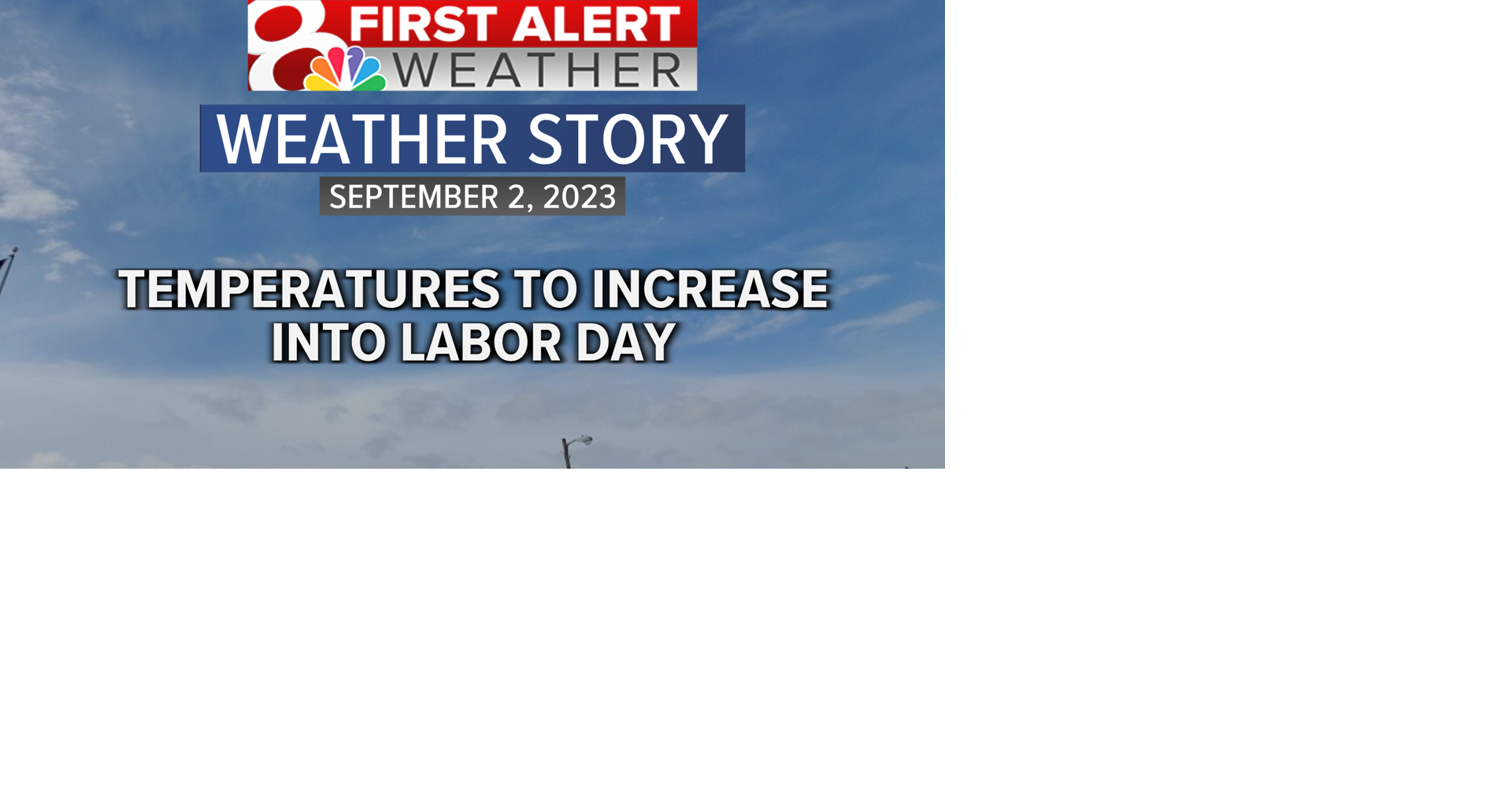 Forecast: Temperatures to increase heading into Labor Day | Weather ...