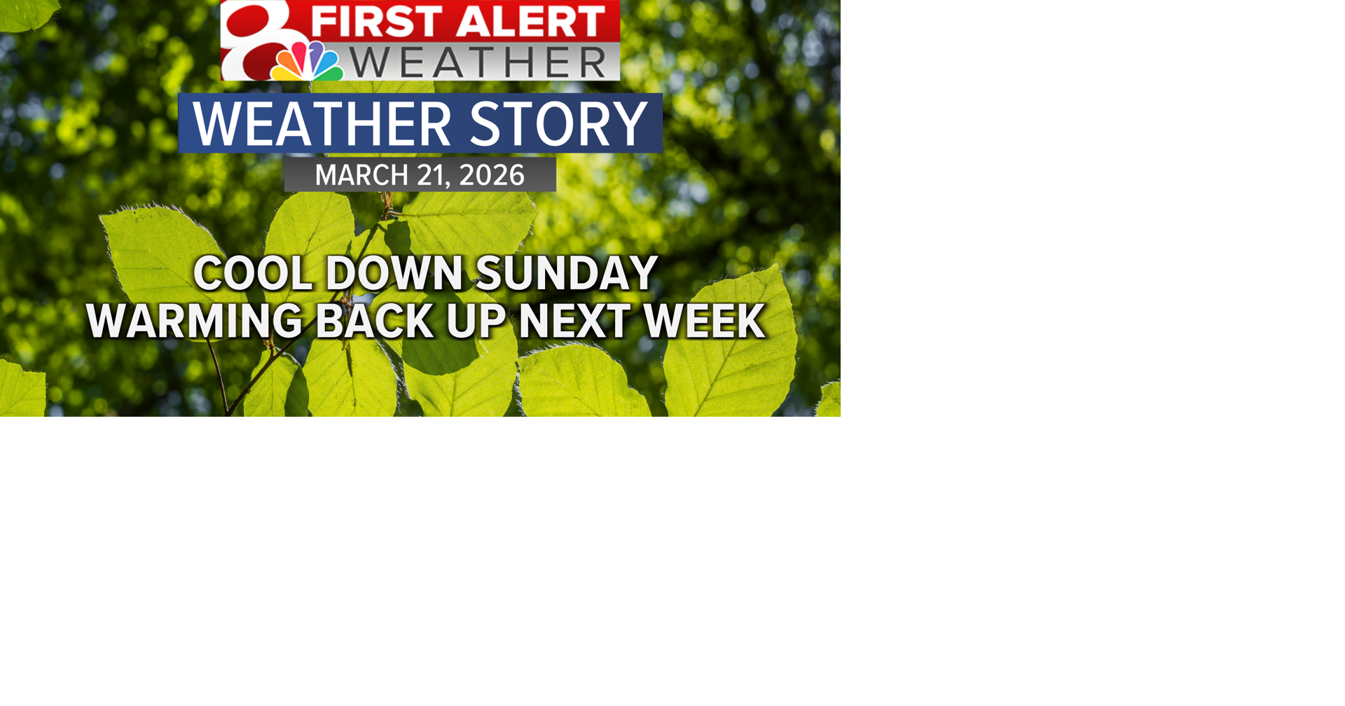 Forecast: Cool down Sunday, warming up next week | Weather | komu.com