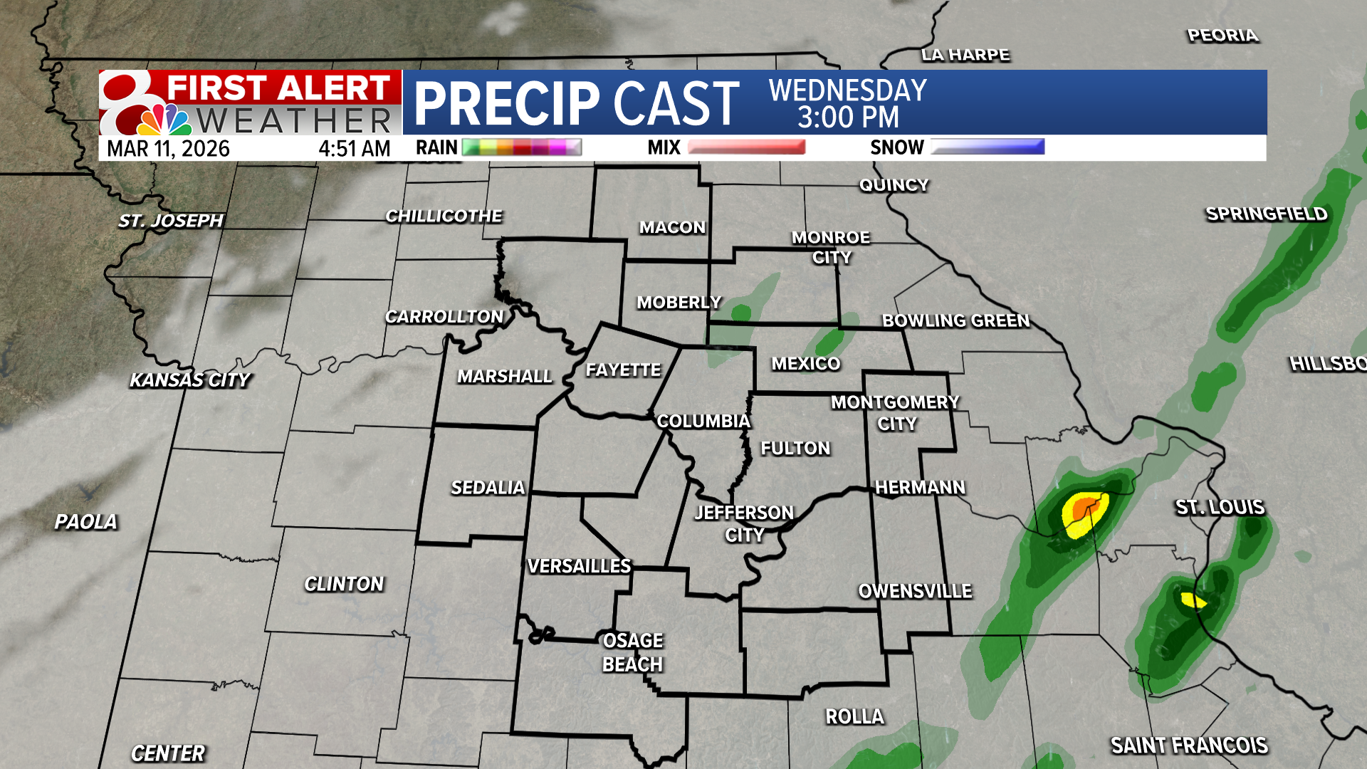 Forecast: Wet start to Wednesday, warmer by the weekend | Weather ...