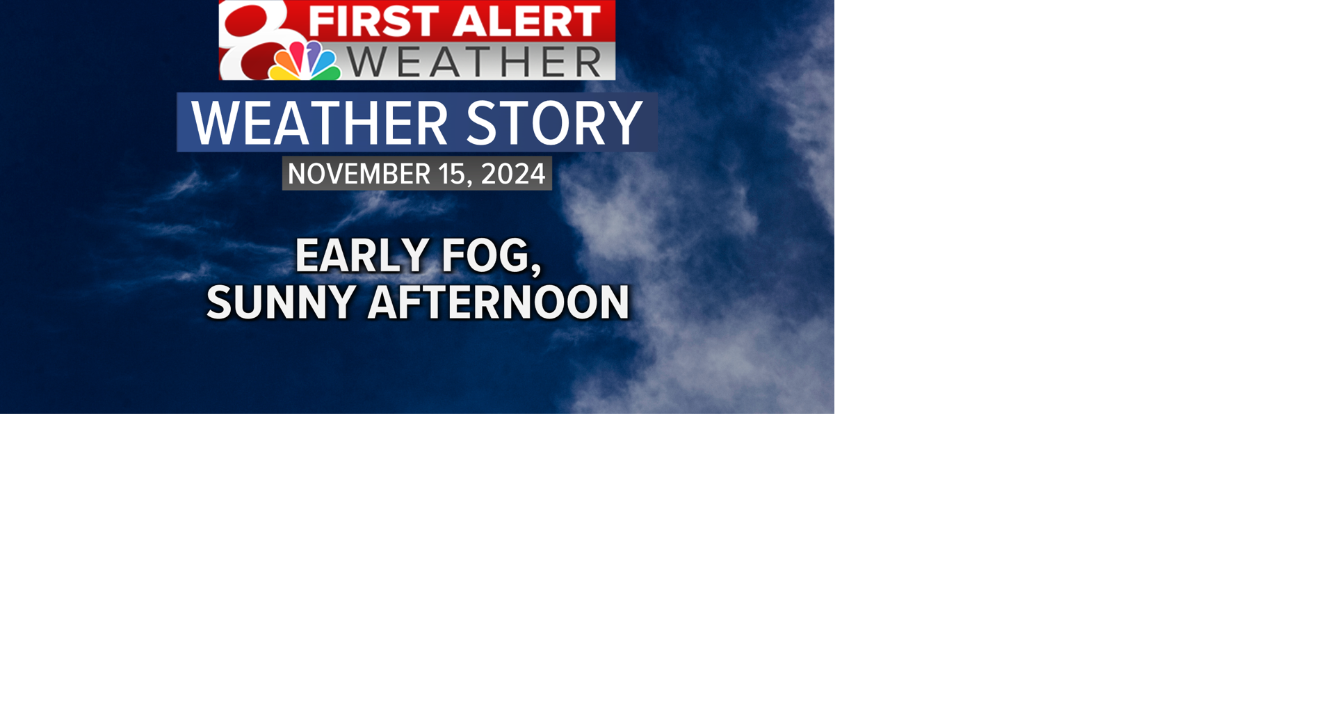 Forecast: Patchy morning fog, sunshine Friday afternoon | Weather ...
