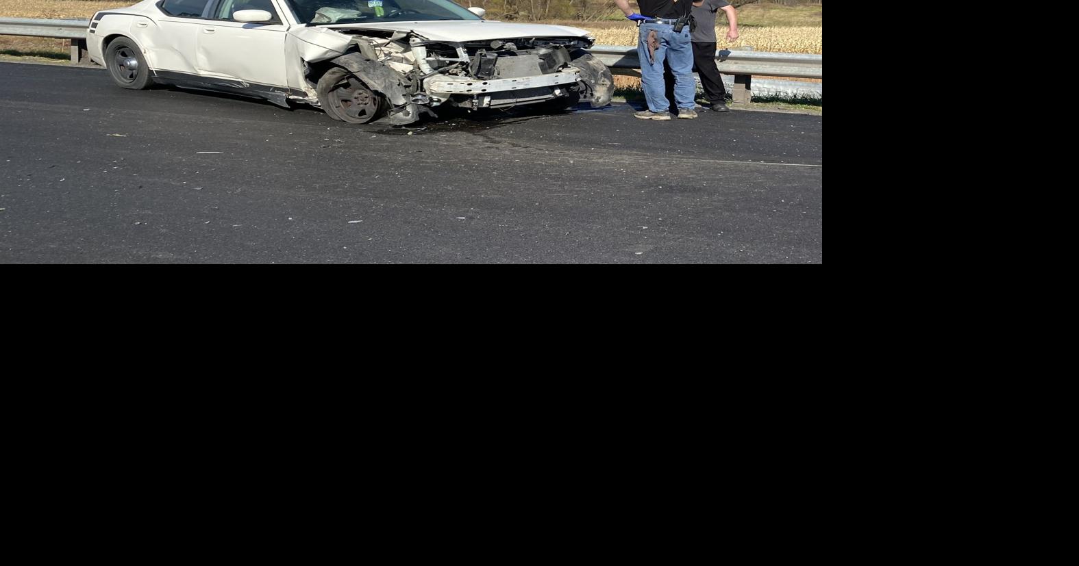 Butler man hurt when car hits guardrail