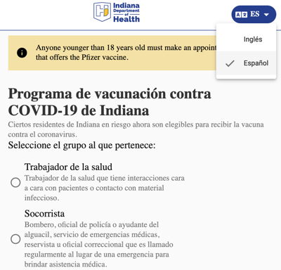 State adds Spanish options to 211, vaccine registration ...