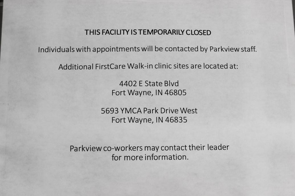Parkview First Care clinic temporarily closed News Sun