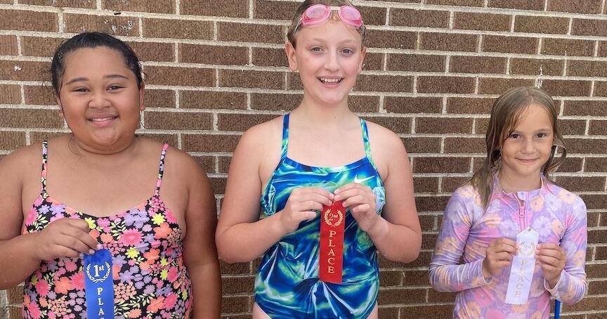 Swim meet girls age 9 and over