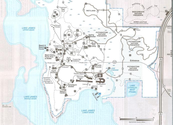 Pokagon State Park Map Hike To Hell's Point | Heraldrepublican | Kpcnews.com