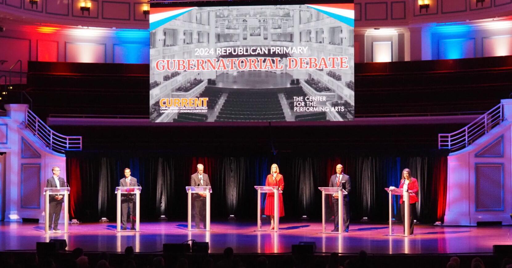 Six GOP gubernatorial candidates square off in first debate - Vimarsana News
