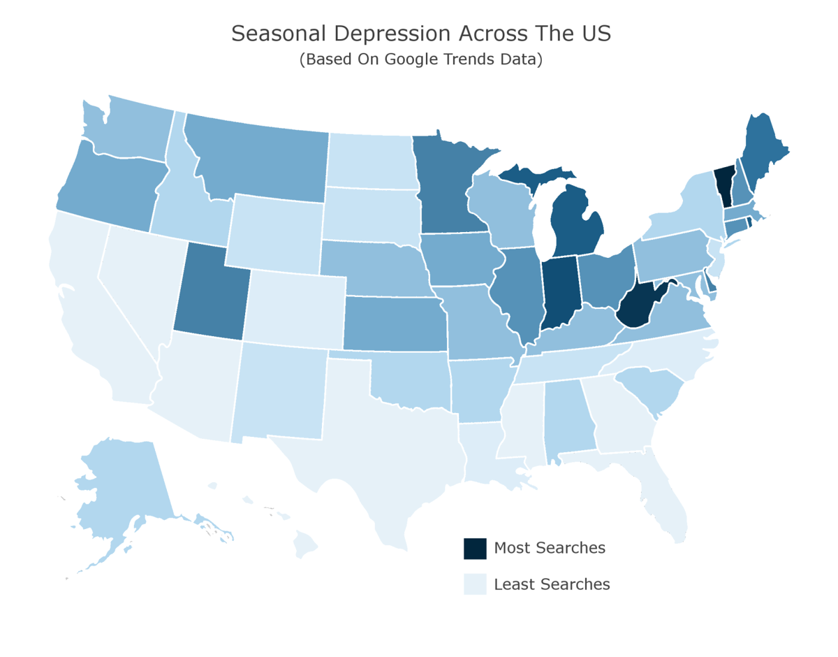 Indiana 3rd in Google searches for seasonal depression | News Sun | kpcnews.com