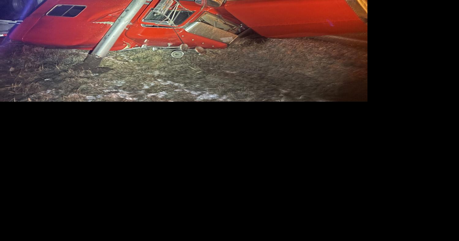 Iowa man injured when semi rolls over