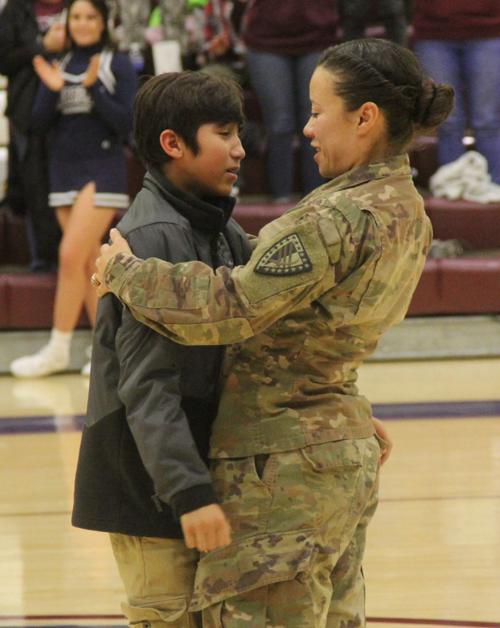 Garrett soldier surprises son on return home