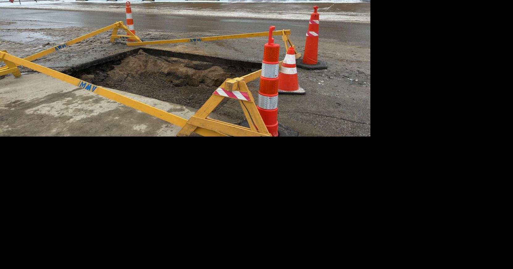 Cold cracks same city water line twice