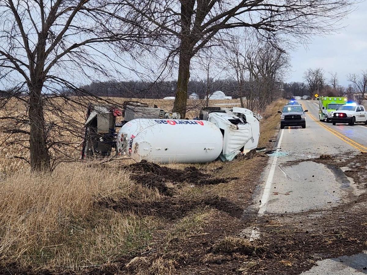 Propane truck rolls over and shuts down SR 3 Friday | News Sun | kpcnews.com