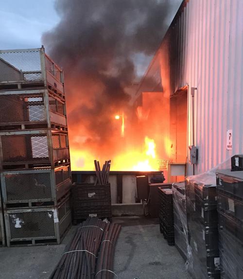 Dumpster fire extinguished