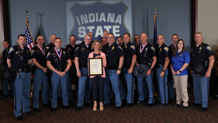 Indiana State Police honor troopers, staff