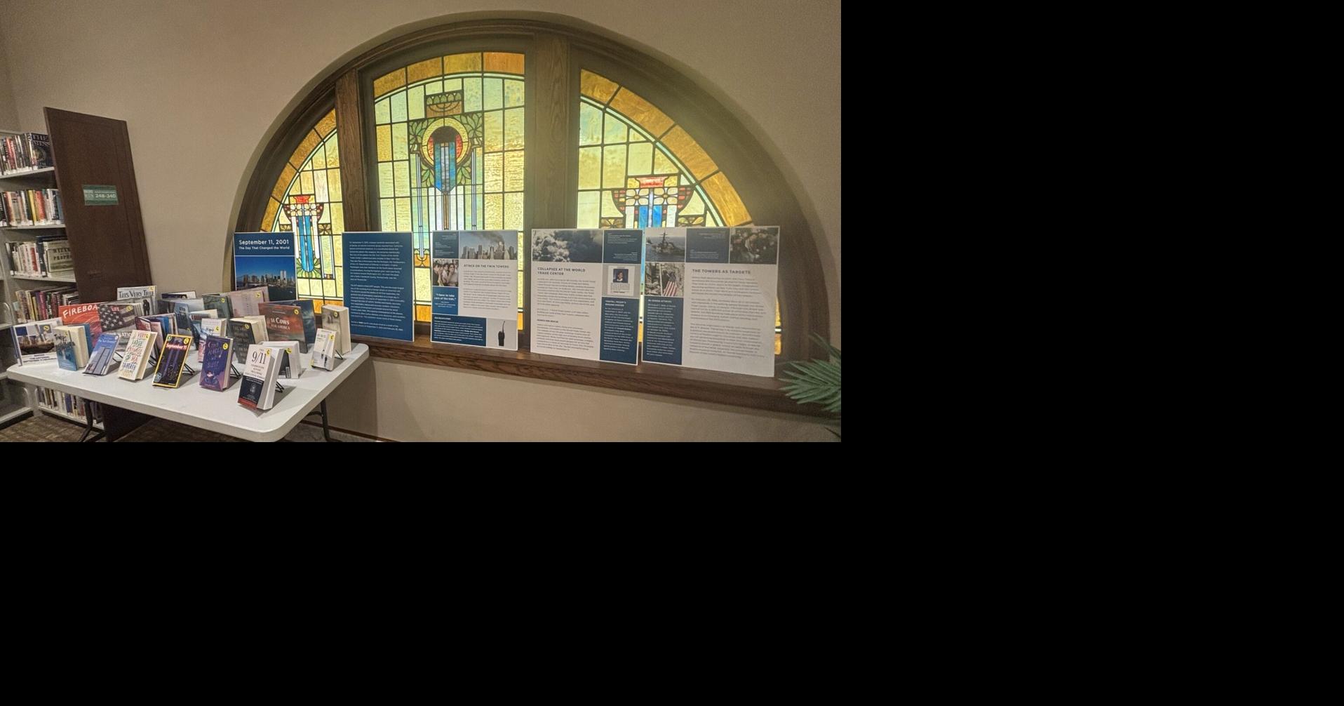 Eckhart Library exhibiting 9/11 poster collection