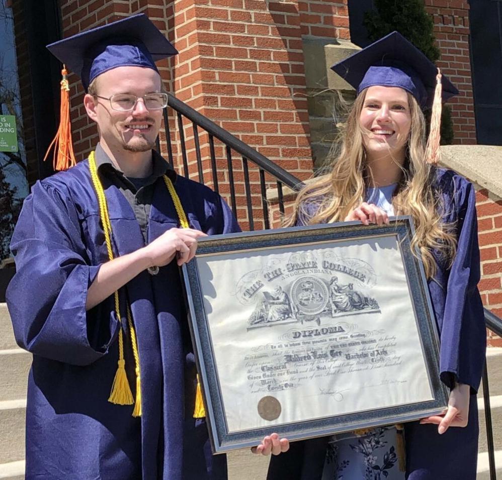 A century later, 1921 Tri-State graduate's descendants receive Trine degrees - Vimarsana News