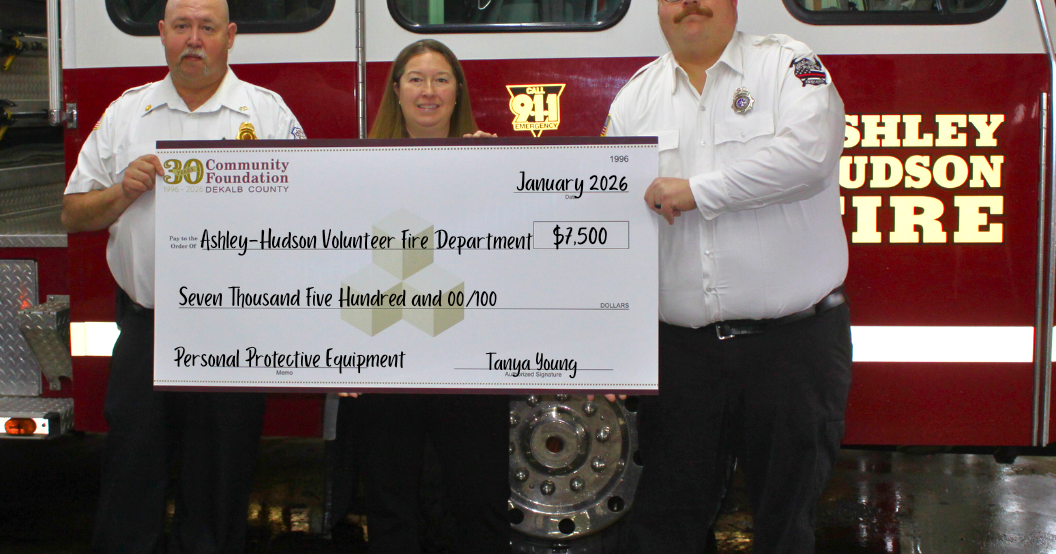 Ashley-Hudson Fire Department receives grant