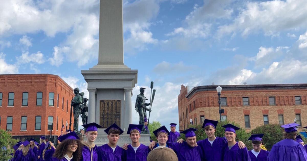 Angola High School graduates take a victory lap around town