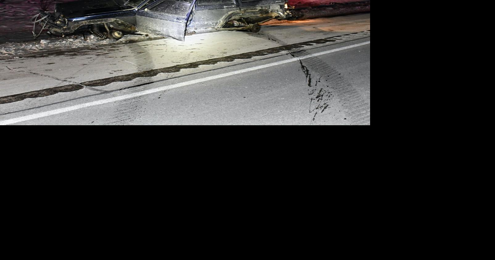 SUV struck twice in same accident