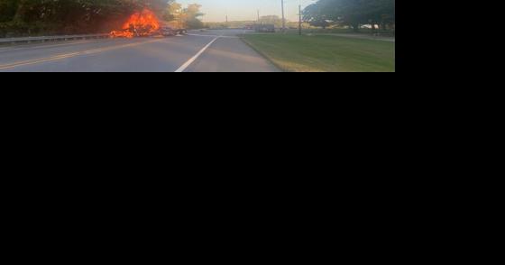 Fiery semi crash closes US 20 - Vimarsana News