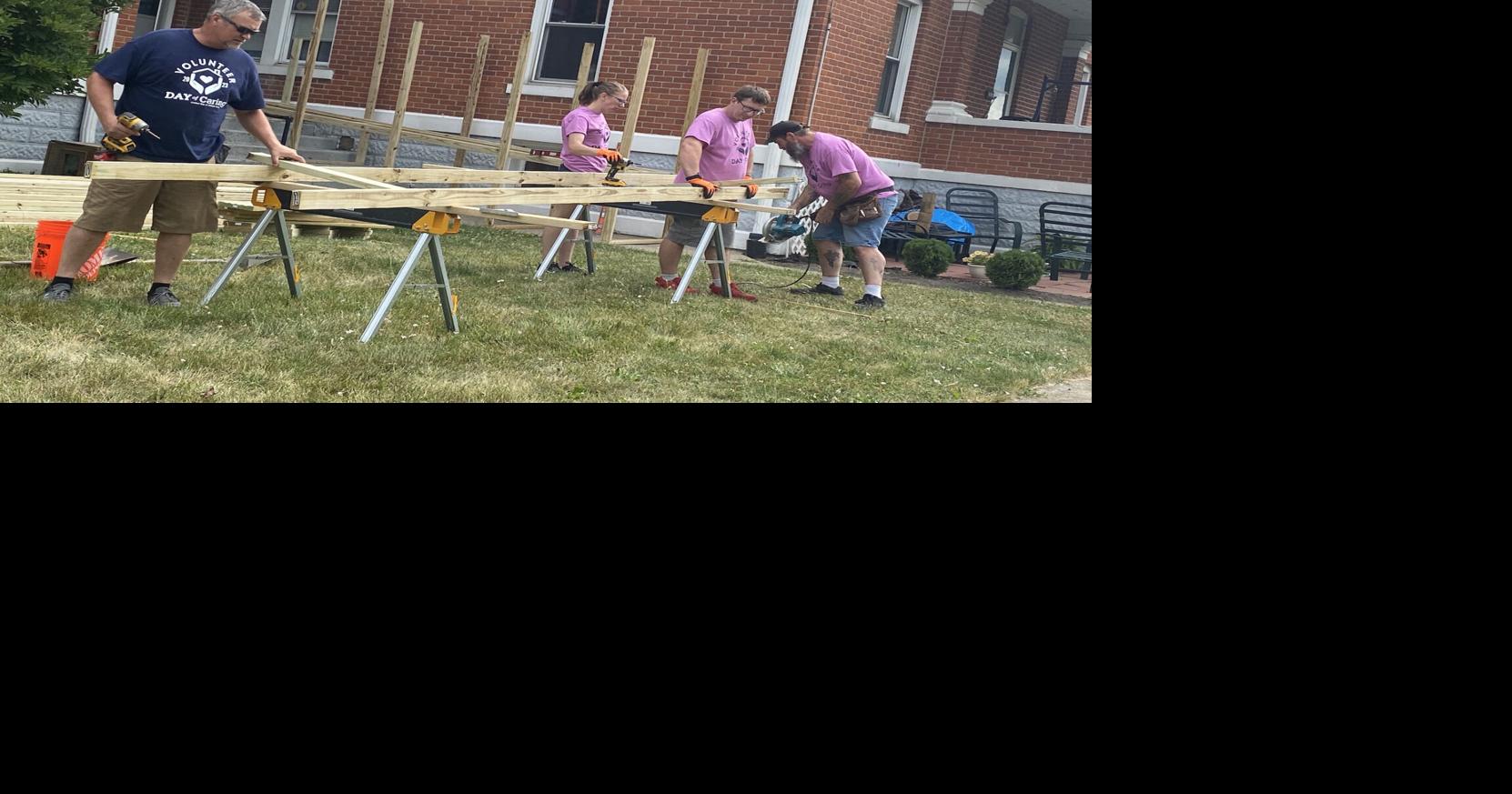 Volunteers show caring in community