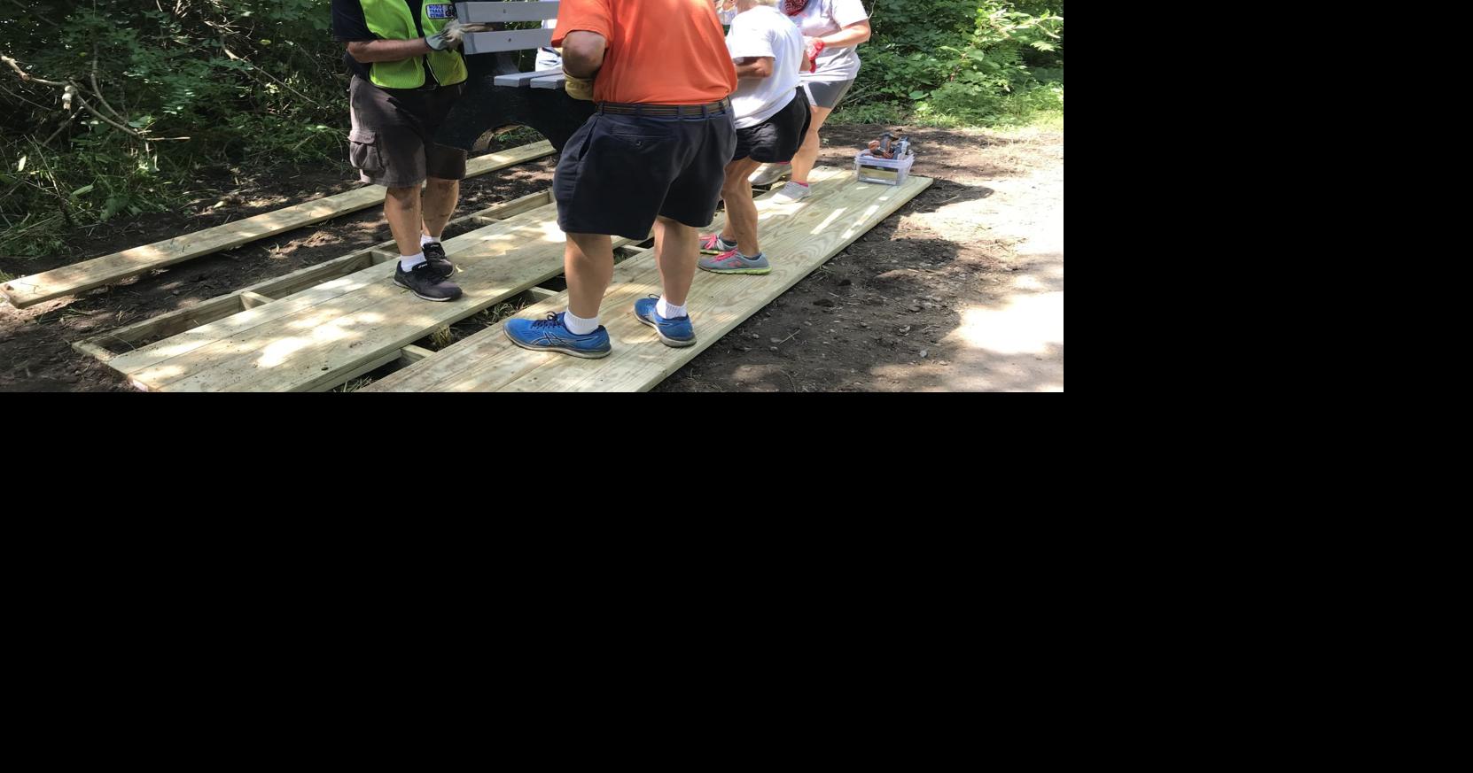 Fishing Line Trail installs first bench, adds length News Sun
