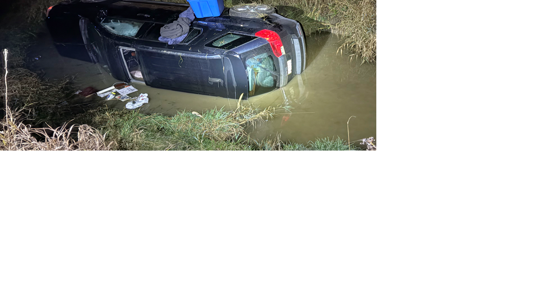 Illinois man treated for hypothermia after crash