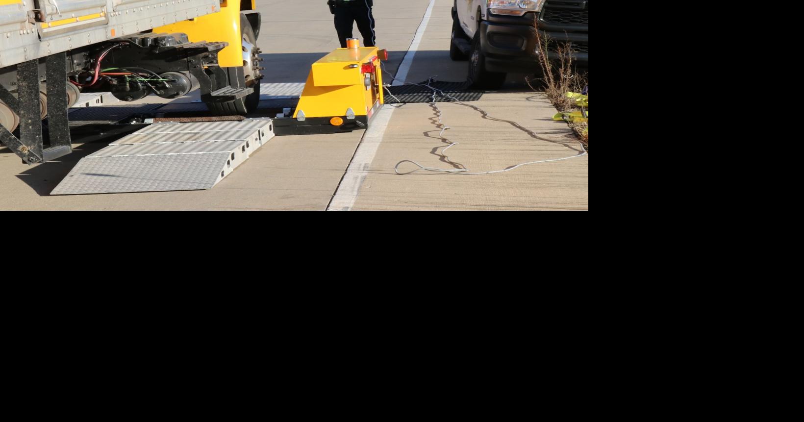 State police conduct truck safety check