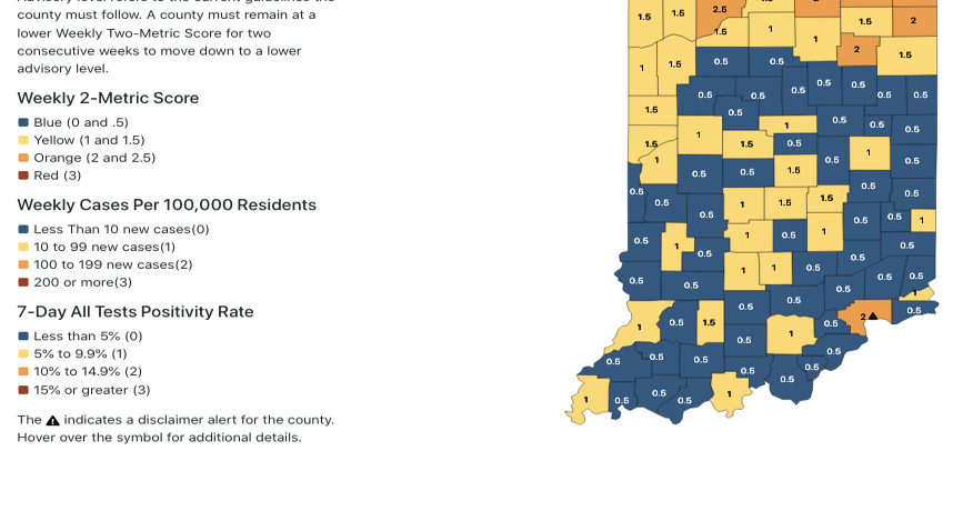 Orange Northeast: Five counties in northeast Indiana showing high COVID-19  spread | COVID-19 | kpcnews.com