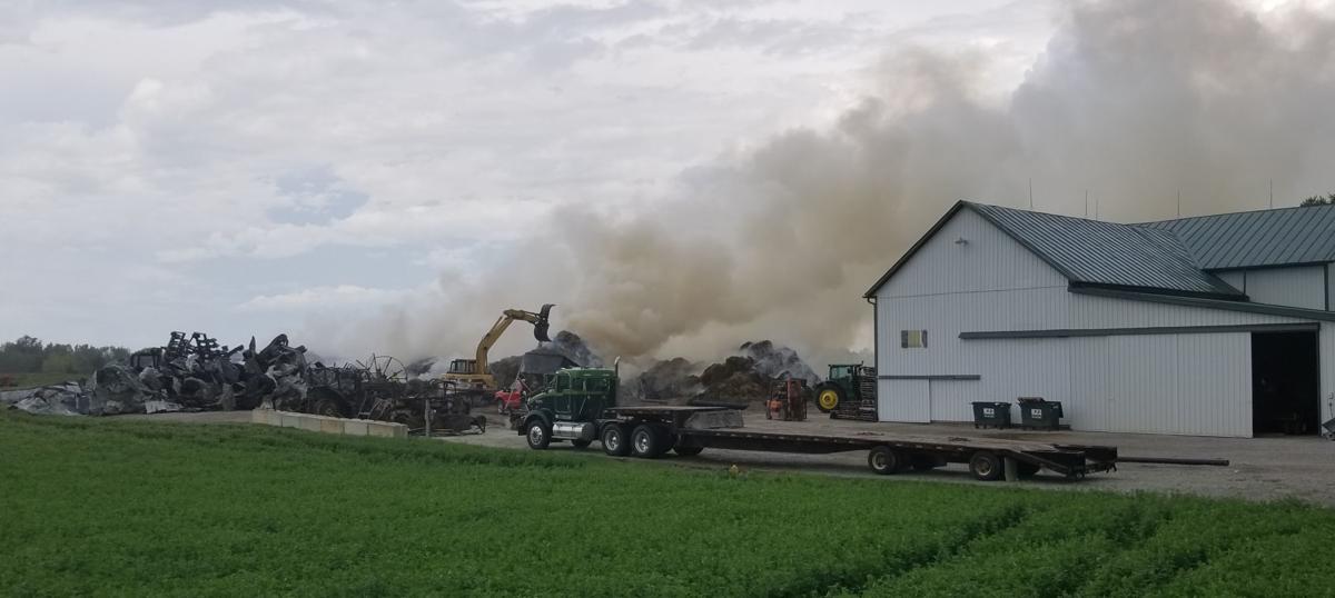 Hay barn lost in overnight fire News Sun