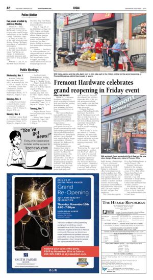 Page A2 | The Herald Republican E-Edition | Kpcnews.com