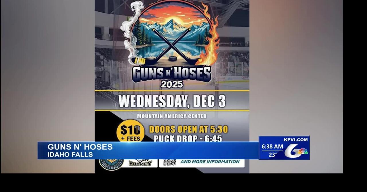 A Non-Profit is Hosting a Guns n' Hoses Hockey Fundraiser Tonight