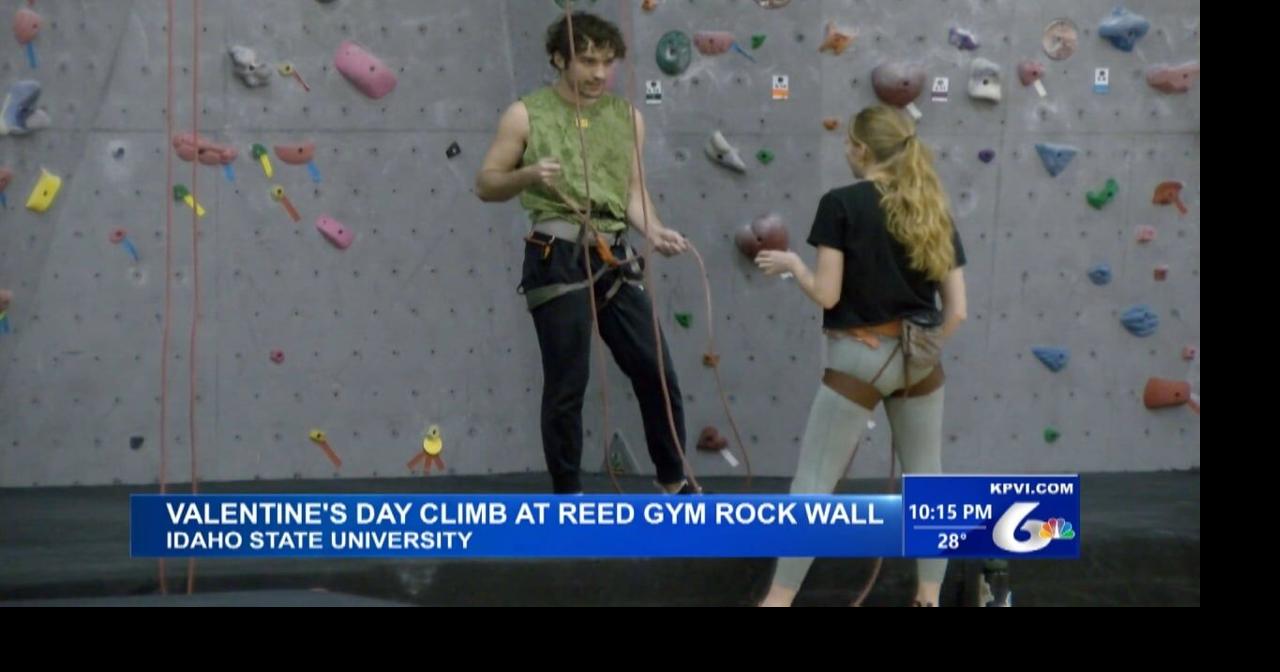 Valentine's Rock Wall Event Held at Idaho State