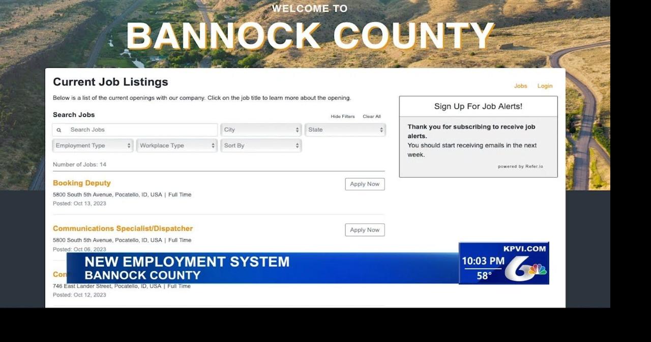 Bannock County Announces New Online Application Program Local News