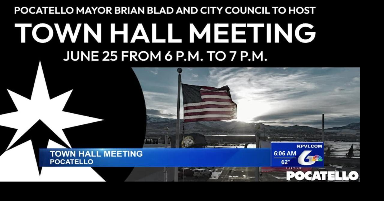 The City of Pocatello is Hosting a Town Hall Meeting | News | kpvi.com