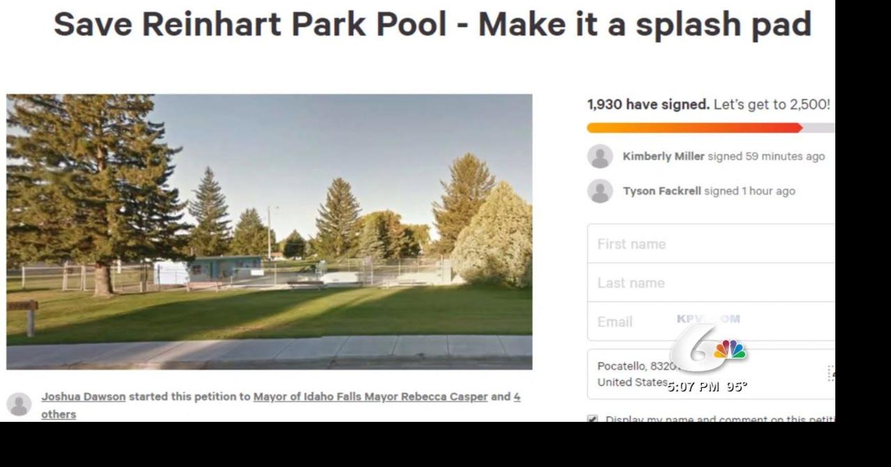 Idaho Falls Man Starts Petition to Turn Reinhart Pool into a Splash Pad
