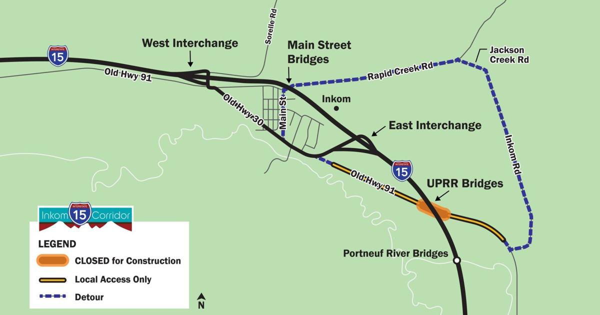 Kerville Traffic Pattern New Traffic Patterns Begin Monday Around Inkom | Local News | kpvi.com