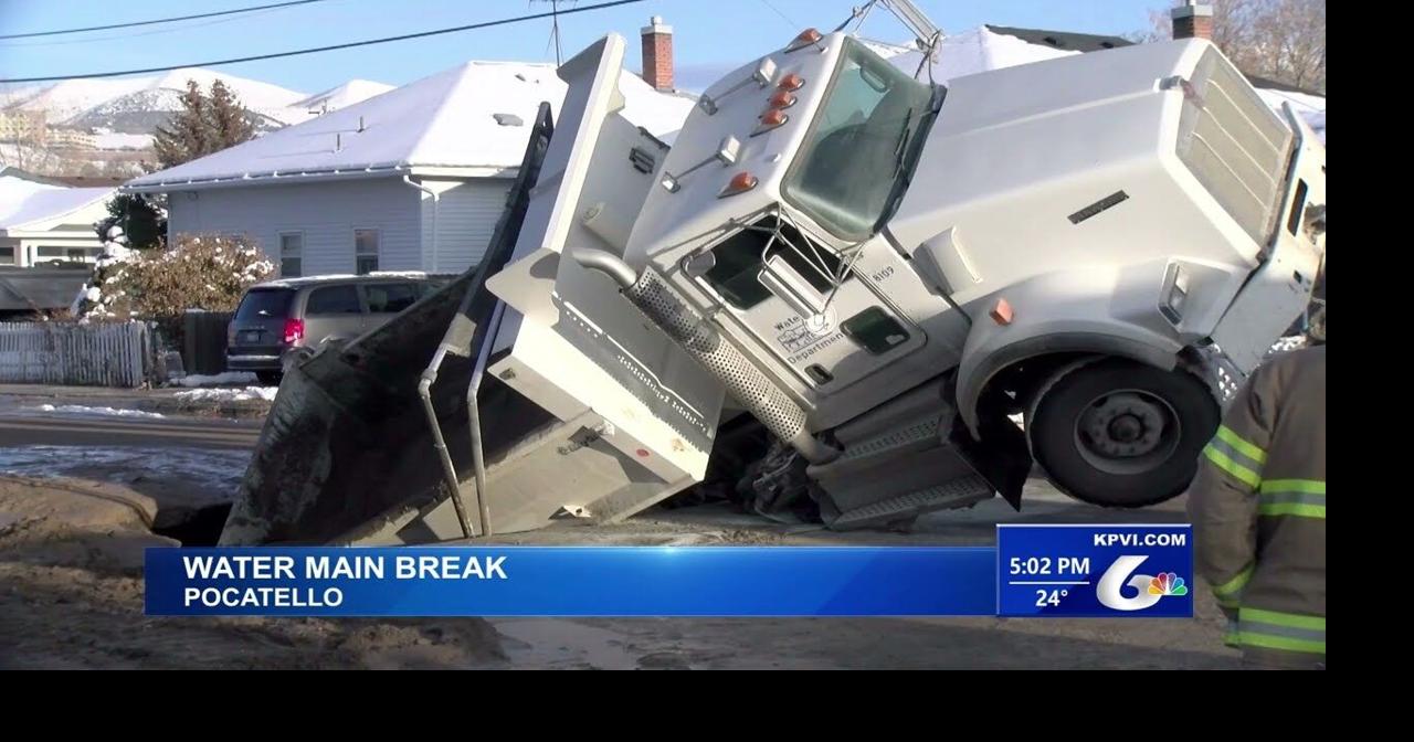 UPDATE Pocatello Road Reopens After Water Main Breaks and Sinkhole