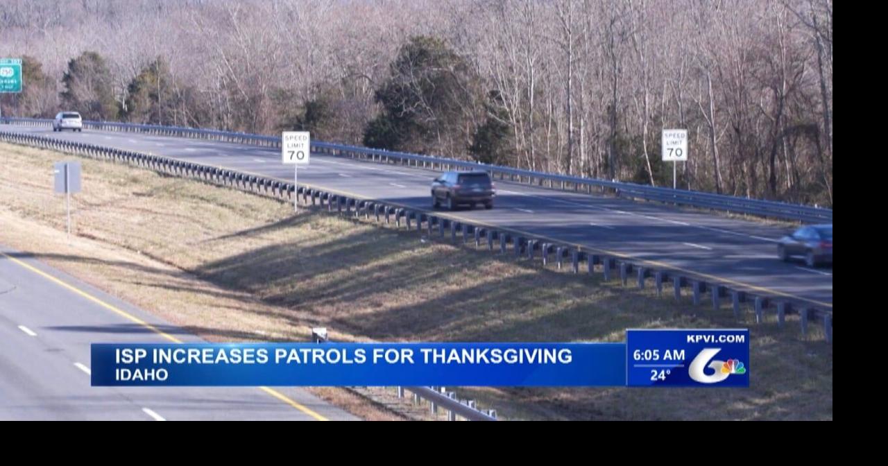 Idaho State Police are Increasing Patrols for The Thanksgiving Holidays
