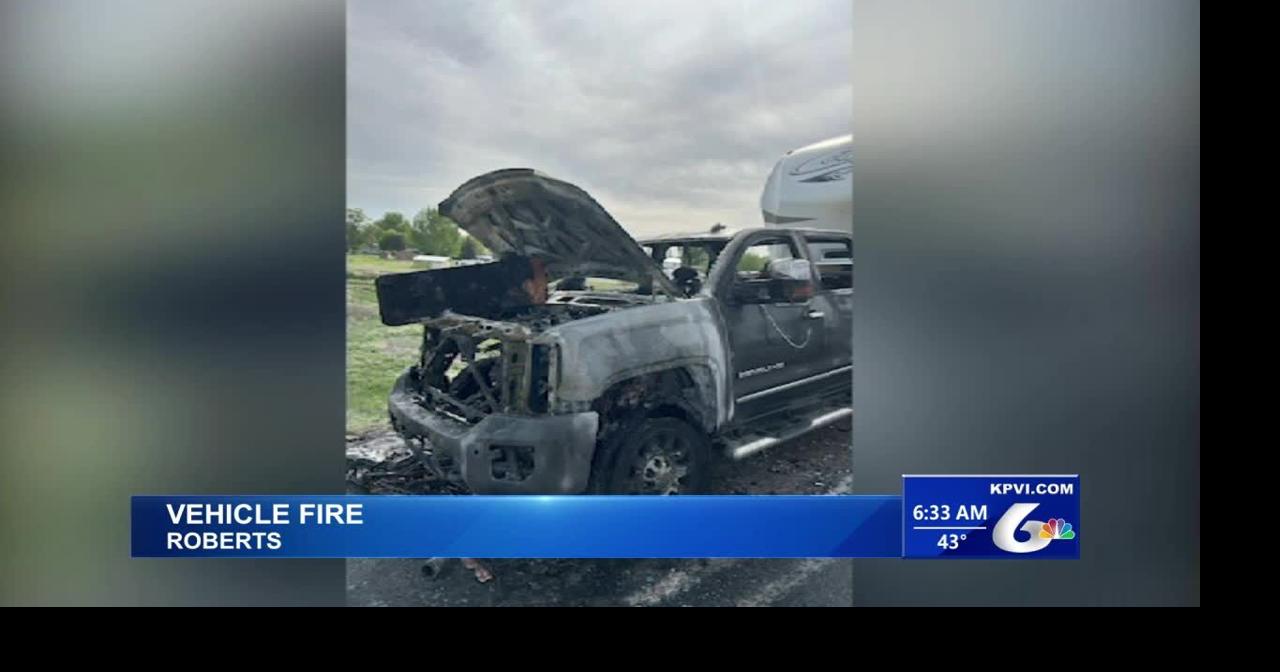 A Vehicle Fire Turns a Pick-up into a Total Loss | Local News | kpvi.com