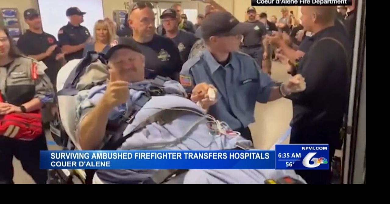 Coeur d'Alene Firefighter David Tysdal Got a Hero's Sendoff As He Transfers Hospitals