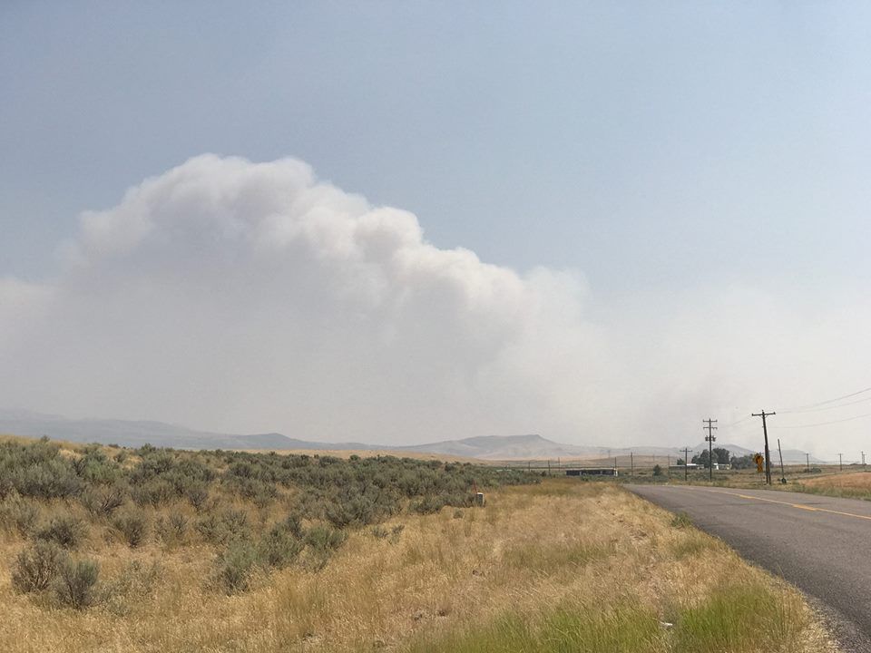 UPDATE A large blaze is burning near Arbon Valley Highway Local News