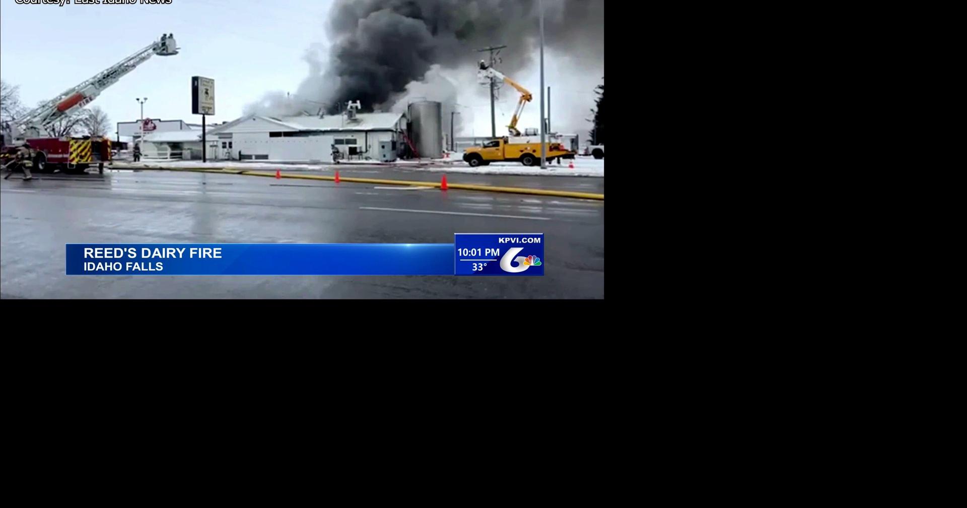Fire Destroys Reed's Dairy Building in Idaho Falls Local News