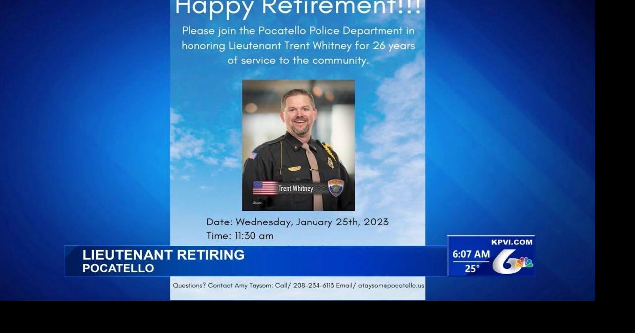 Local Lieutenant Retiring Local News