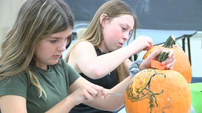 Spring Garden Middle School carves pumpkins for Pumpkinfest