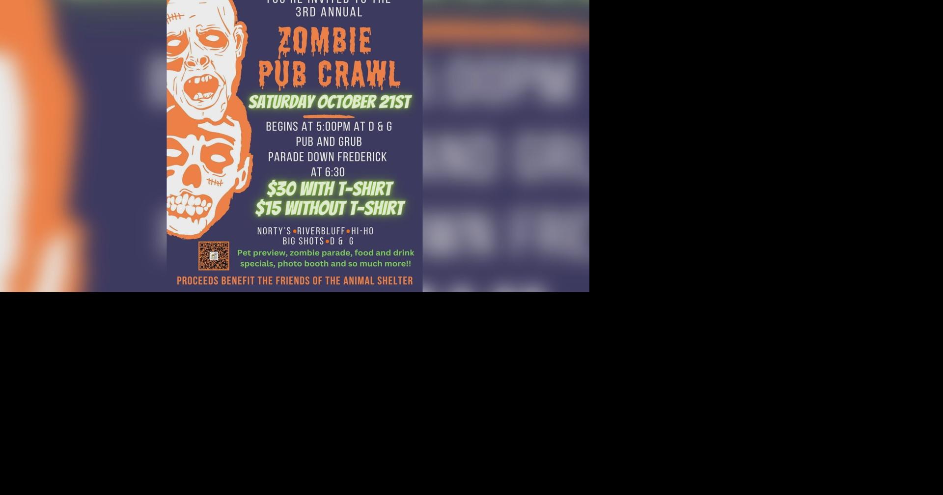 Friends of the Animal Shelter benefit Zombie Pub Crawl Local