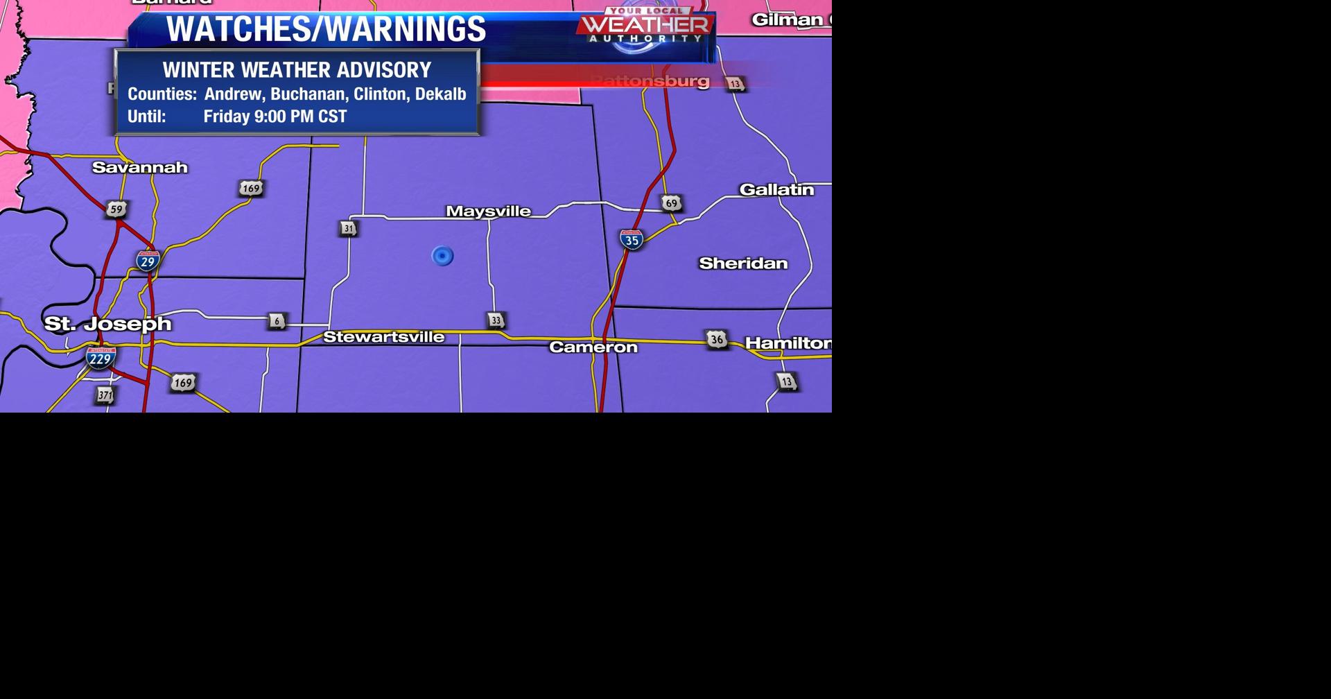 Dekalb County Winter Weather Advisory for Friday Top Stories