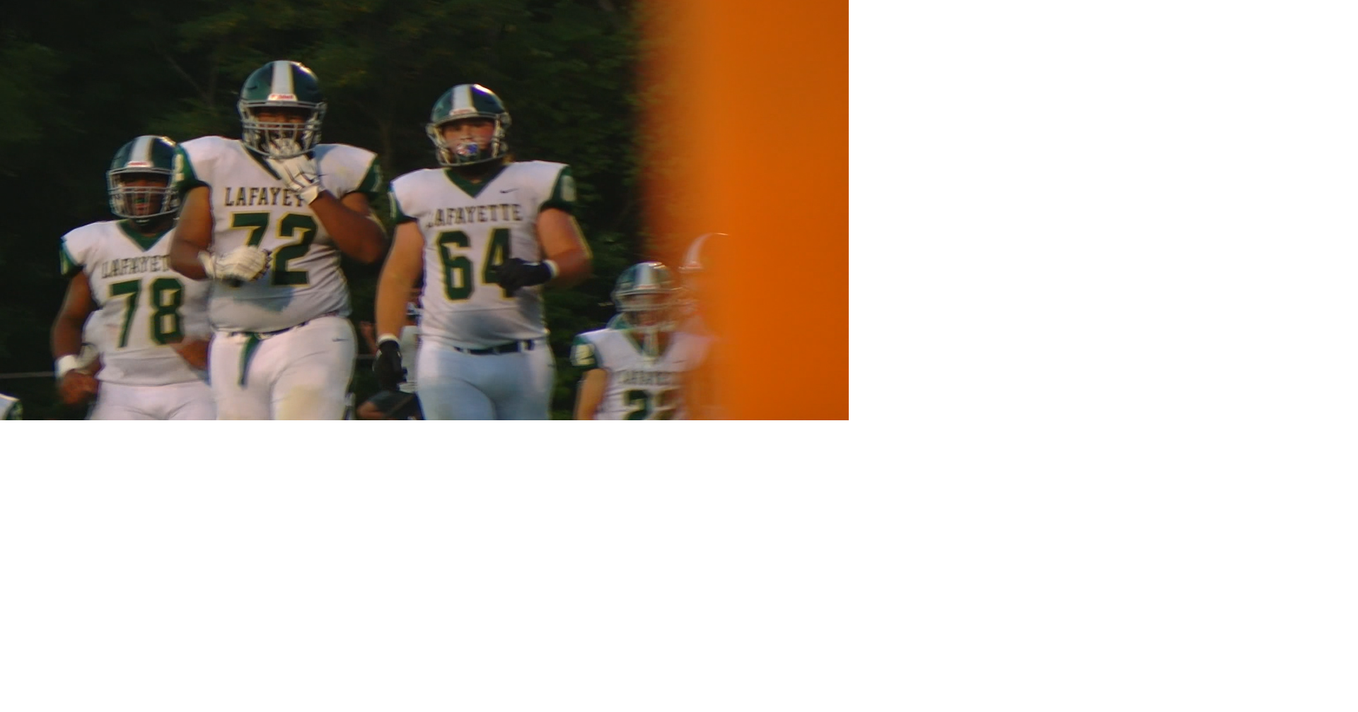 Lafayette High School football is KQ2's "Team of the Week" for week 3