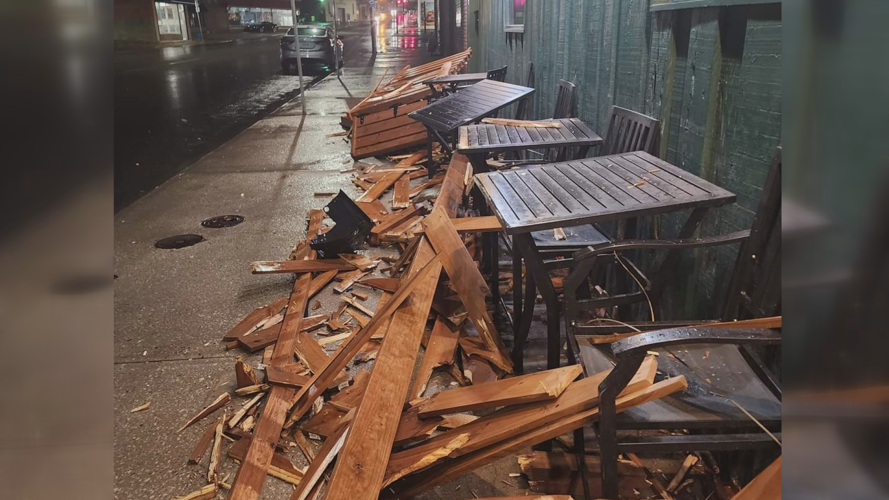 D G Pub and Grub suffers damage after owners say a car drove