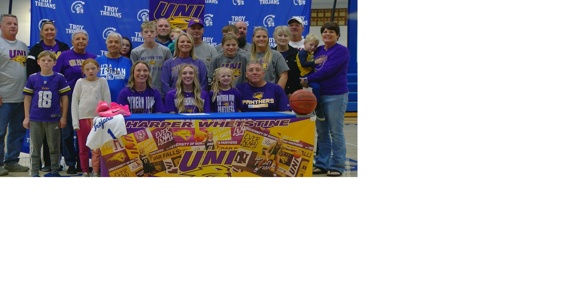 Troy High School senior Harper Whetstine signs with Northern Iowa basketball | High School Sports